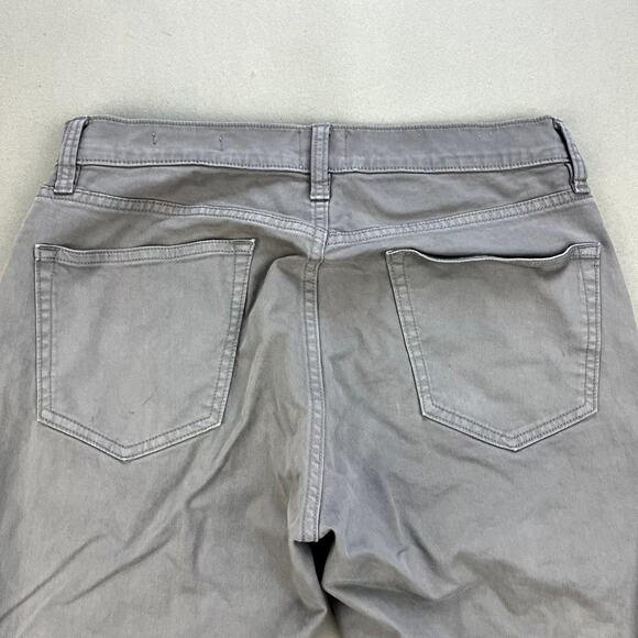 Flint And Tinder Pants Mens 28x30 Gray Chino Slim Fit Straight Leg Casual Cotton - Picture 4 of 12